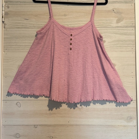 American Eagle Pink Flowy Tank Top ~ Small - Picture 6 of 9